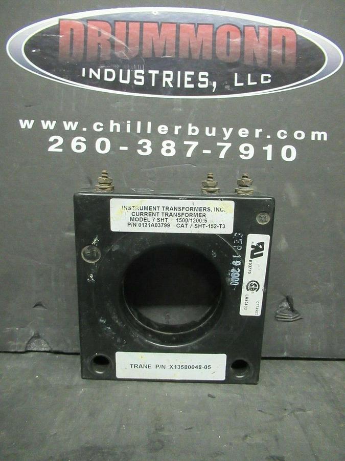 Used INSTRUMENT CURRENT TRANSFORMER 0121A03799 / 7 SHT-152-T3 RATIO: 350:5 A