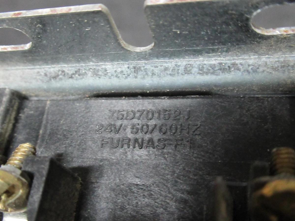 Used FURNAS CONTACTOR 42BF35AJASI 30 AMP 600 VAC 3-POLE 3-PHASE 15 HP 24 V COIL
