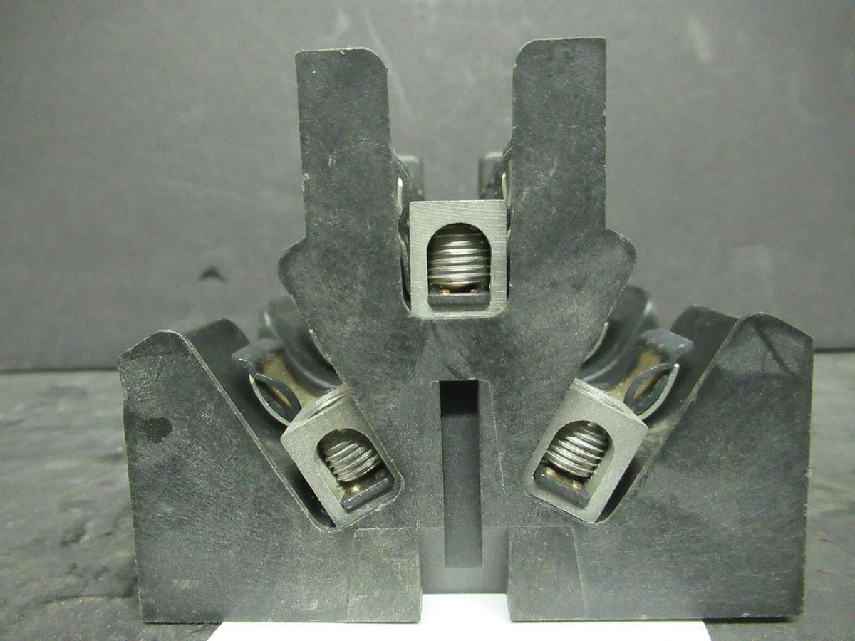 Used LOT OF 2 BUSS BLOCK FUSE HOLDER JP60030-3CR 30 AMP 600 VAC FOR CLASS J FUSES