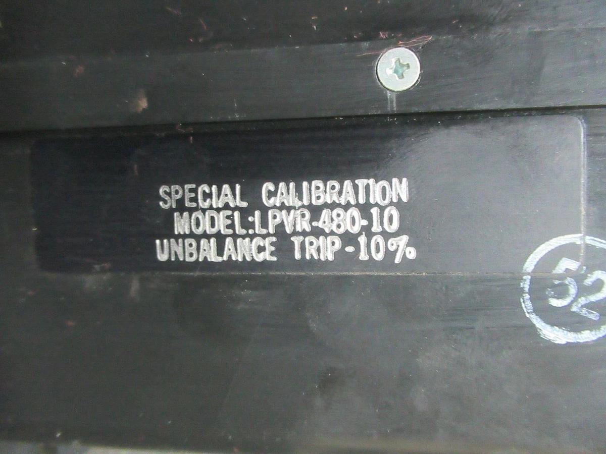 Used INSTRUMENT TRANSFORMERS PHASE VOLTAGE RELAY LPVR-480-10 10 AMP 600 VAC