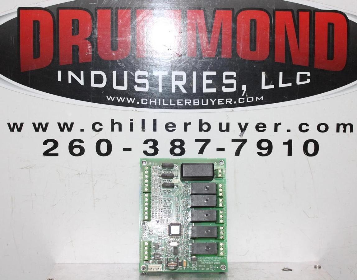 Used TRANE UCP3 STARTER MODULE CIRCUIT BOARD X13650741-11 REV. H 6400-1122-03 REV. B