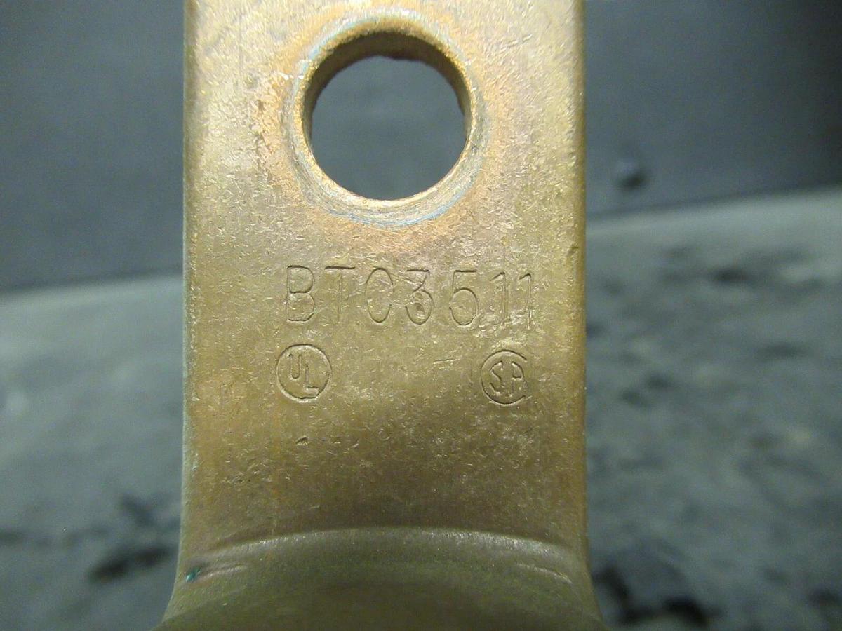 Used 4 QTY BLACKBURN BKB SINGLE BARREL CONNECTOR TERMINAL LUG SET 350MCM-1/0 BTC3511