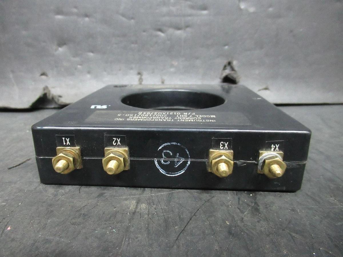 Used TRANE CURRENT TRANSFORMER 0121A03794B X13580048-01 200/180/150: 5 MODEL 7-SHT