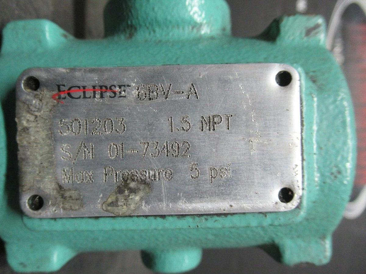Used NEPTRONIC ACTUATOR BBMF2000F 24 VAC 15 VA 35 IN/LB W/ 6BV-A VALVE 501203 1.5 NPT