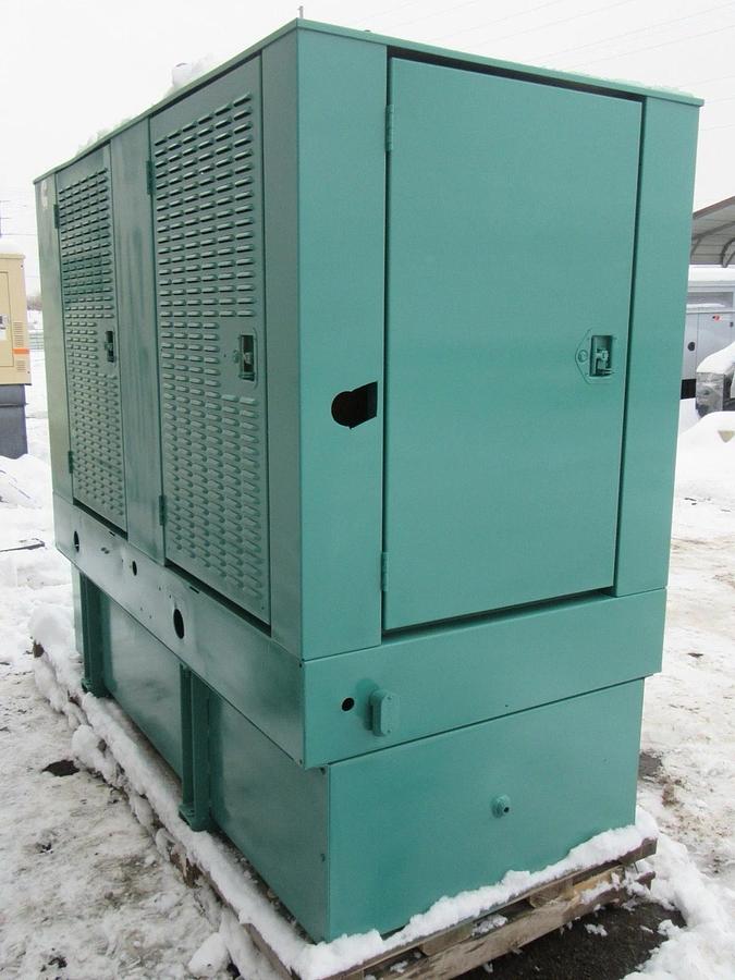Used 40 KW 50 KW DIESEL GENERATOR CUMMINS 120/240V B3.9-G1 RECONNECTABLE VIDEO