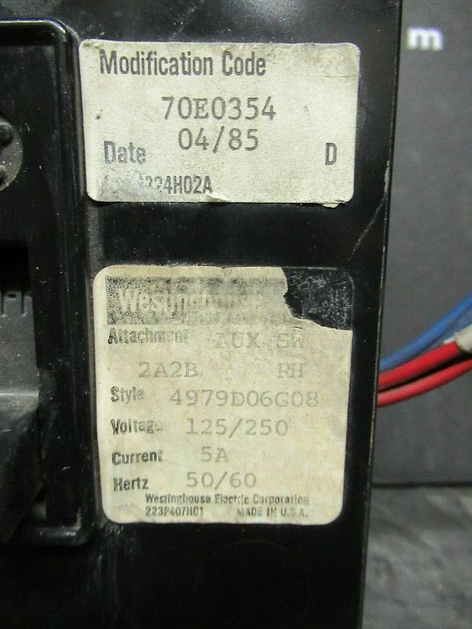 Used 7 AMP WESTINGHOUSE BREAKER MCP0358RC 600 VAC 3-POLE **WARRANTY INCLUDED!**
