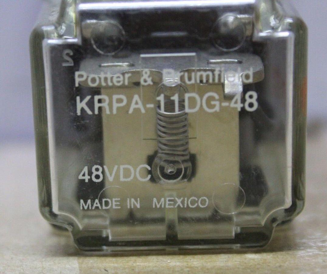 Used POTTER & BRUMFIELD RELAY KRPA-11DG-48 48 VDC 120/240 VAC 10 AMP *WARRANTY*