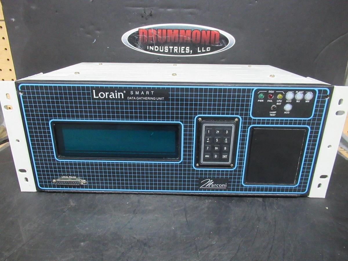 Used LORAIN SMART DGU DATA GATHERING UNIT 586503500 20-60 VDC MARCONI **WARRANTY**