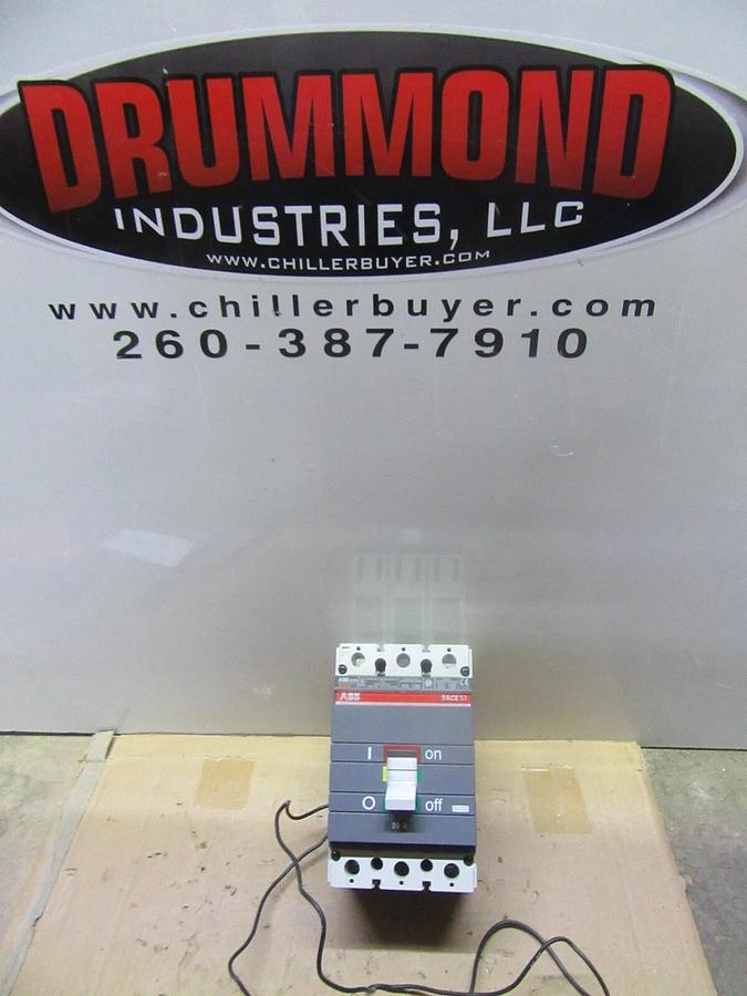 Used ABB SACE S3 S3N CIRCUIT BREAKER 480 VOLT 2-POLE 30 AMP W/ SHUNT TRIP