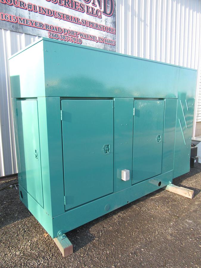 Used 60 KW DIESEL GENERATOR CUMMINS 120/240V B3.9-G2 ENCLOSED RECONNECTABLE VIDEO