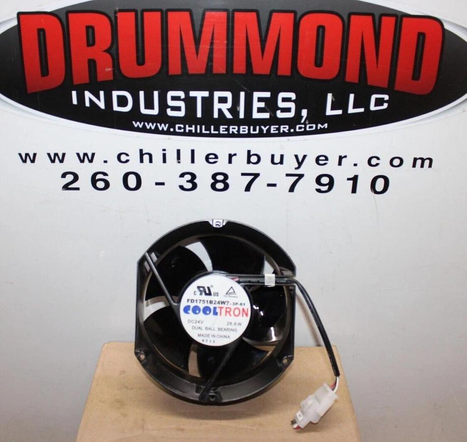 Used COOLTRON DUAL BALL BEARING FAN FD1751B24W7-3P-61 24 VDC 28.8 WATT **WARRANTY**