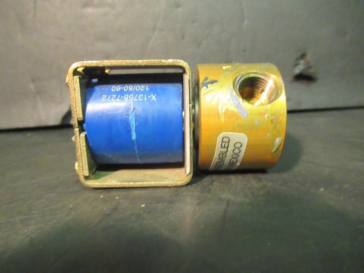 Used ALCO SOLENOID VALVE X13320472-01 1000 PSI - 120 VOLT - 17 WATT - 6890 KPSA