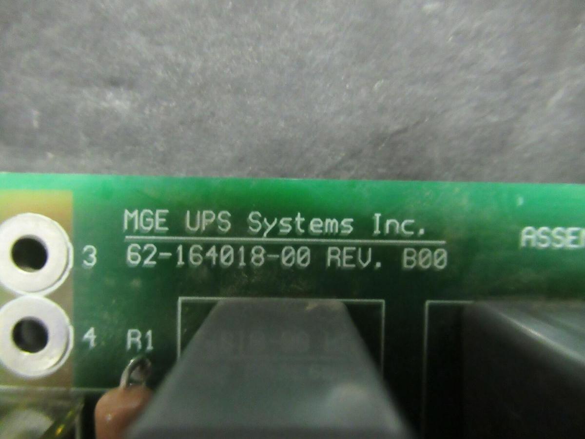 Used MGE UPS SYSTEMS 62-164018-00 REV B00 CIRCUIT BOARD ASSEMBLY 72-164018-03 B01