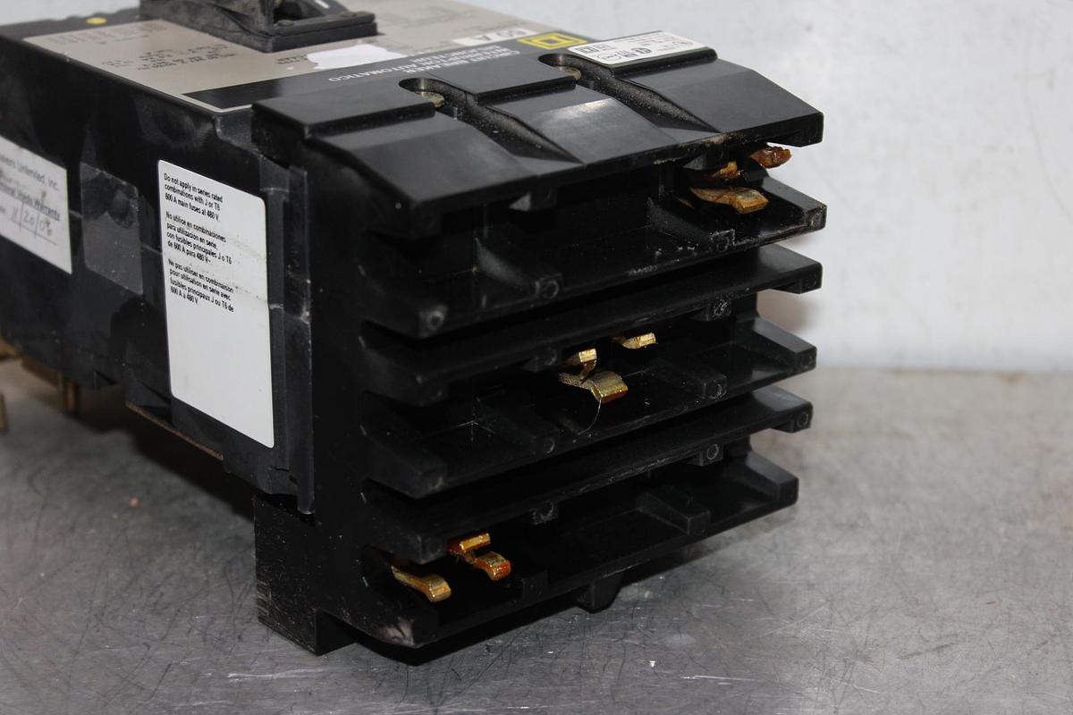 Used SQUARE D I-LINE POWERPACT CIRCUIT BREAKER HDA36060 60 AMP 600 VOLT 3-POLE