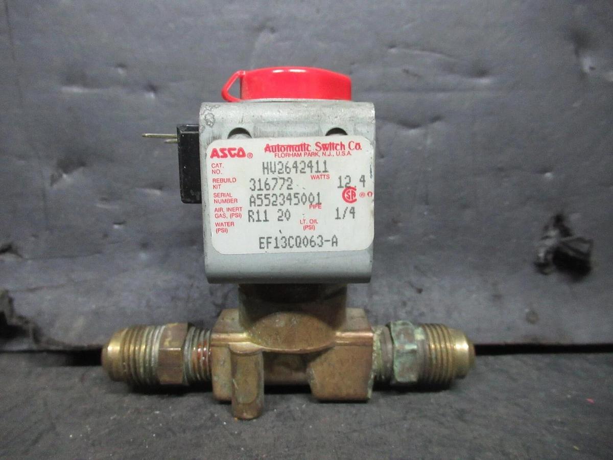 Used ASCO SOLENOID VALVE HV2642411 1/4" 12.4 WATT 20 PSI **WARRANTY INCLUDED**
