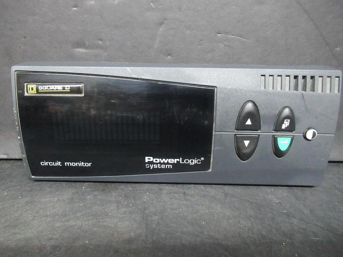 Used SQUARE D POWER LOGIC CIRCUIT MONITOR CMDVF SER. D3 12 VDC 5.5 FW **WARRANTY**