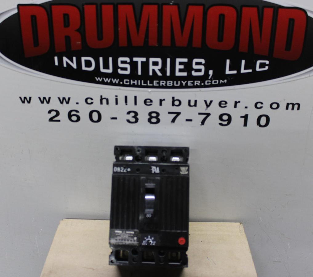 Used GENERAL ELECTRIC CIRCUIT BREAKER TKM3F 600 AMP 600 VAC 3-POLE