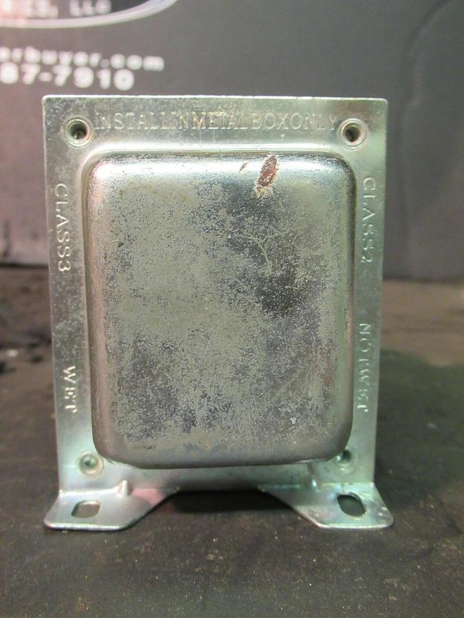 Used 0.075 (75 VA) RIB DRY CONTROL TRANSFORMER 120 VAC PRI TO 24 VAC SEC TR75VA001