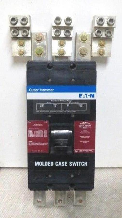 Used CUTLER HAMMER MOLDED CASE SWITCH NS36120YA 1200 AMP 600 VAC 3-POLE NS-Y