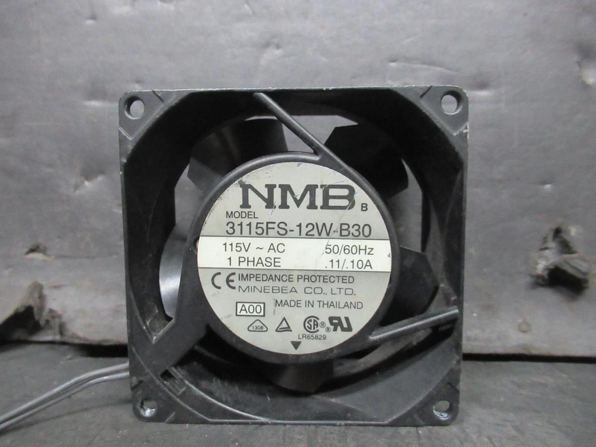 Used NMB AXIAL FAN 3115FS-12W-B30 115 VAC 0.11 AMP 50/60 HZ SINGLE PHASE *WARRANTY*