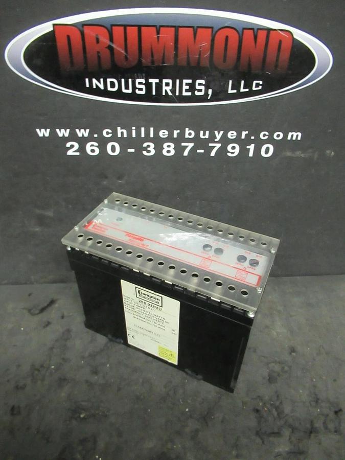 Used CROMPTON PALADIN ADVANTAGE INSTRUMENTS 256-XDMU TRIP TANSDUCER RELAY 120 VAC 5 A