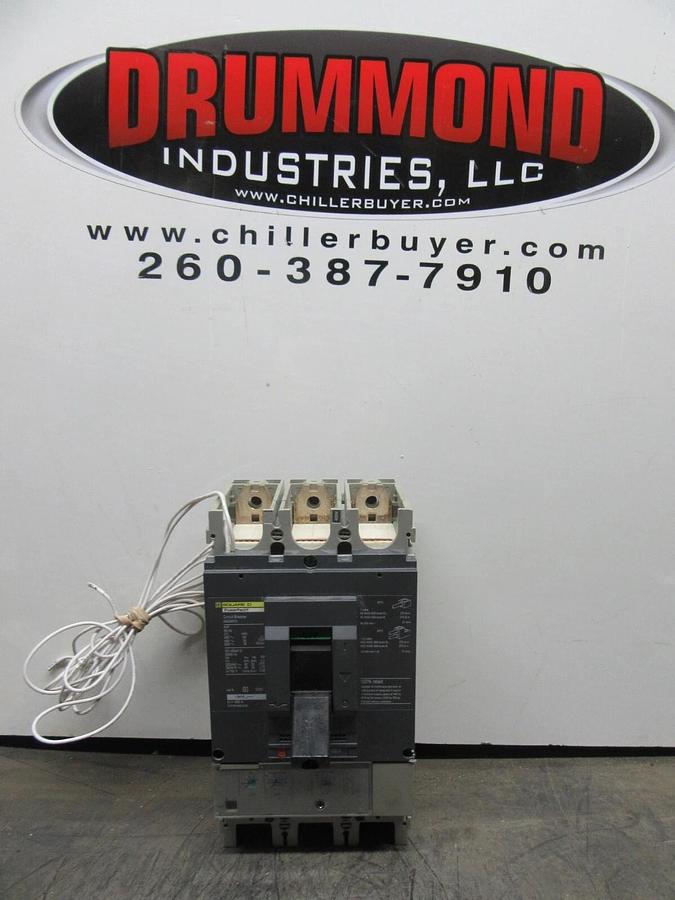 Used SQUARE D POWERPACT CIRCUIT BREAKER 604293P2 400 AMP 3-POLE 600 VAC