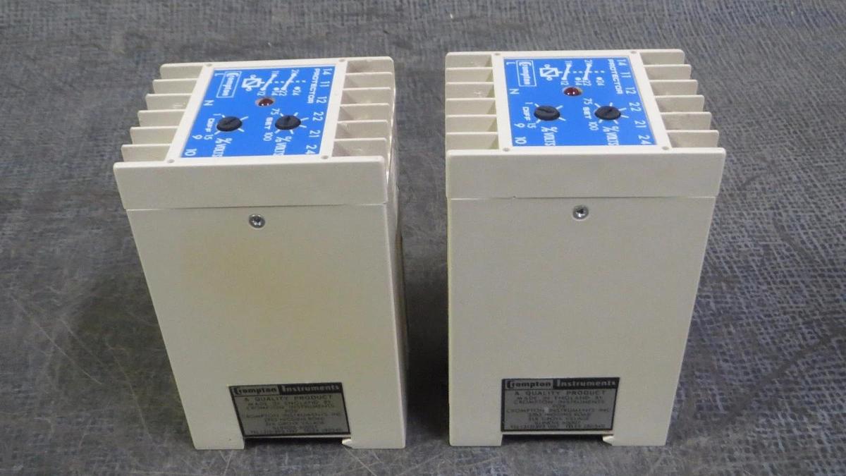 Used (1) CROMPTON INSTRUMENTS PROTECTOR 120 VAC 60 Hz # 252-PVUU # U-PQBX