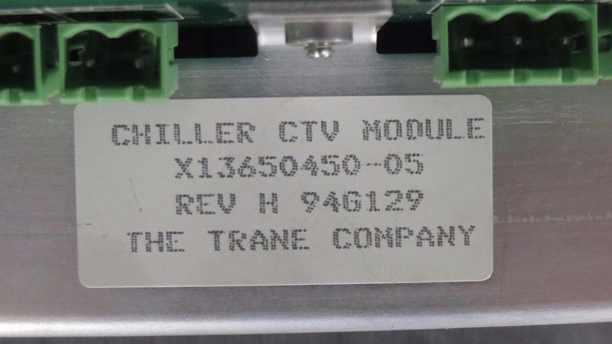Used TRANE CHILLER CTV MODULE MODEL/REVISION: X13650450-05 REV H **WARRANTY**