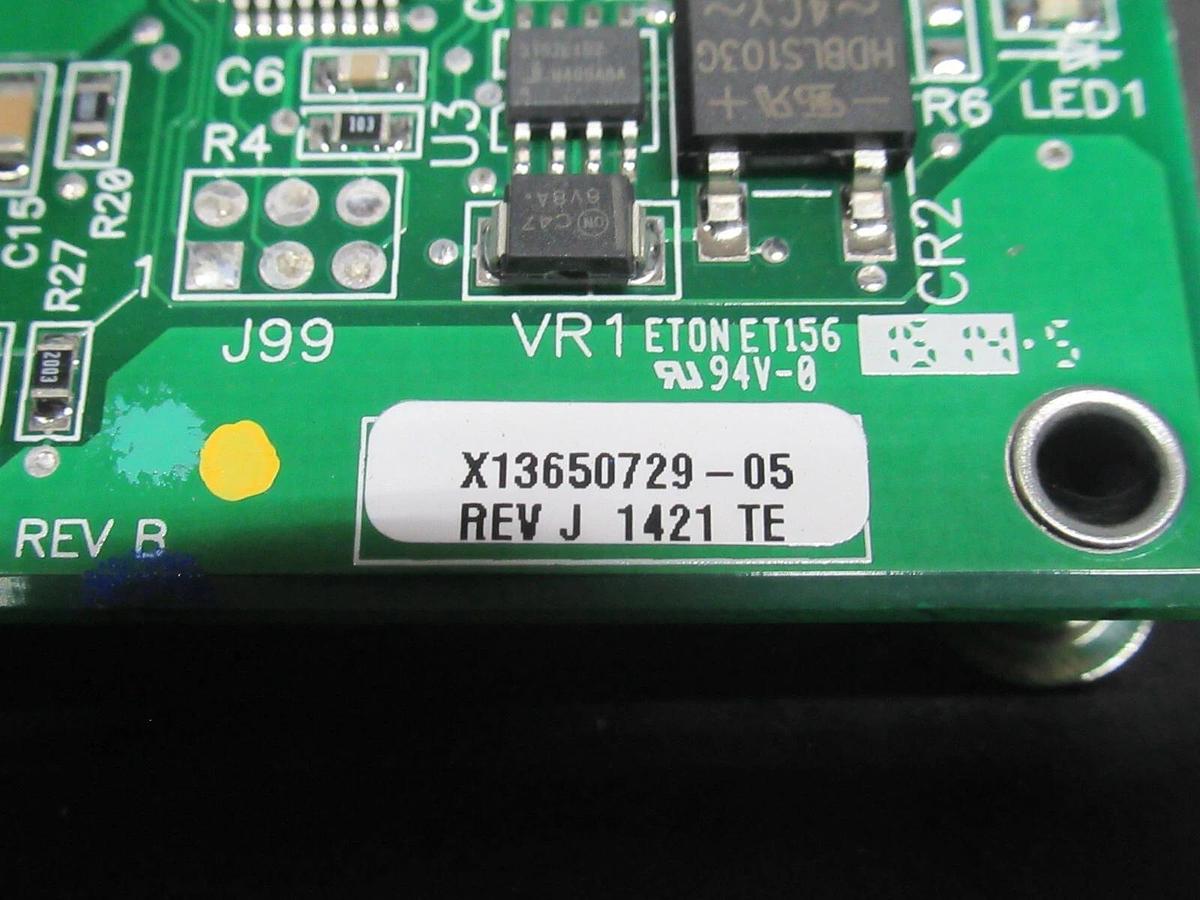 Used TRANE HIGH VOLTAGE BINARY INPUT CIRCUIT BOARD X13650729-05 REV. J 6400-1120-03-B