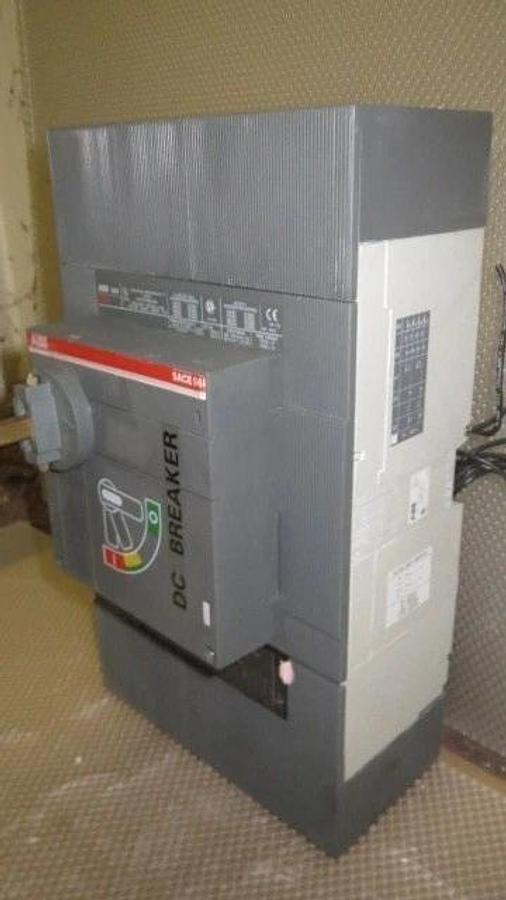 Used ABB D/C BREAKER SACE S6 600 AMP, 600 VAC 500 VDC W/ 600 AMP TRIP, 2 POLE