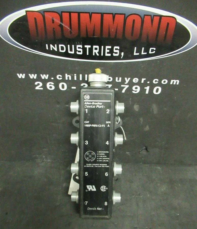 ALLEN BRADLEY DEVICE PORT DEVICE NET 1485P-P8R5-C2-F5 SER. A **WARRANTY**