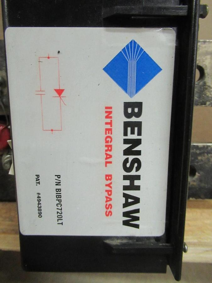 Used BENSHAW BIBPC720LT 460V INTEGRAL BYPASS / CONTACTOR CARRIER 4943890