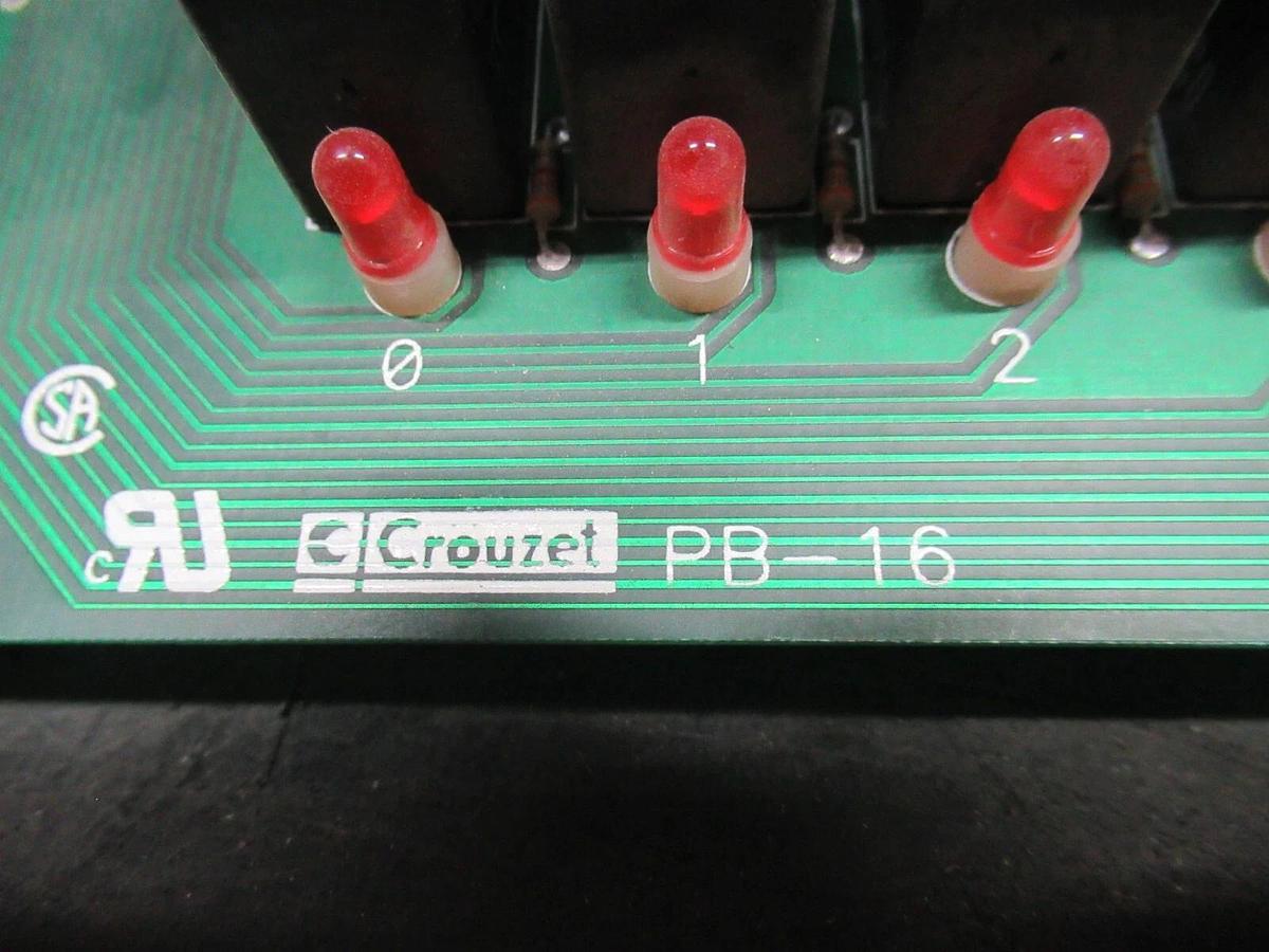 Used CROUZET PB-16 DIGITAL I/O RELAY CIRCUIT BOARD **WARRANTY INCLUDED**