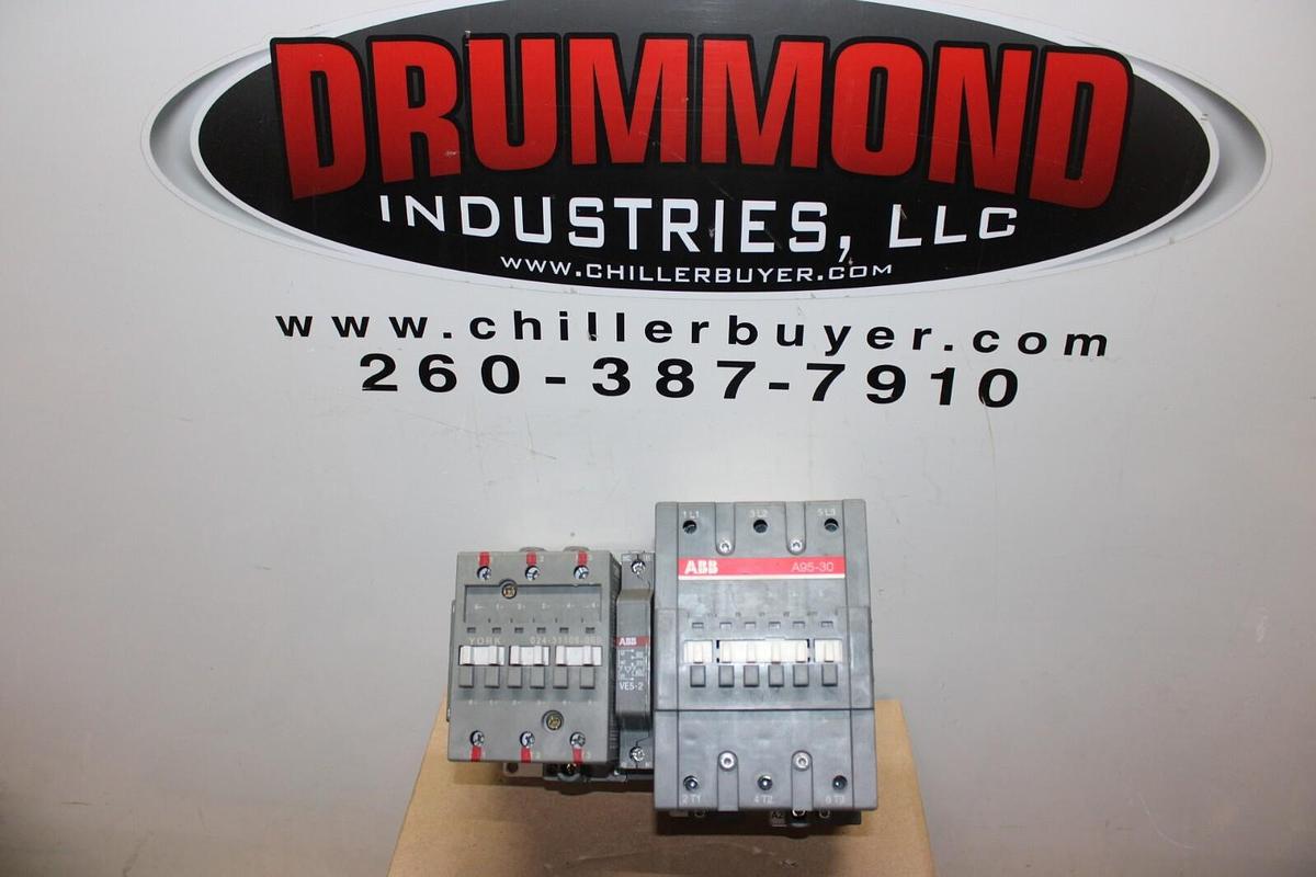 Used ABB CONTACTOR A95-30 125 AMP 600 VAC 75 HP 3-PHASE W/ 024-31106-000 *WARRANTY*