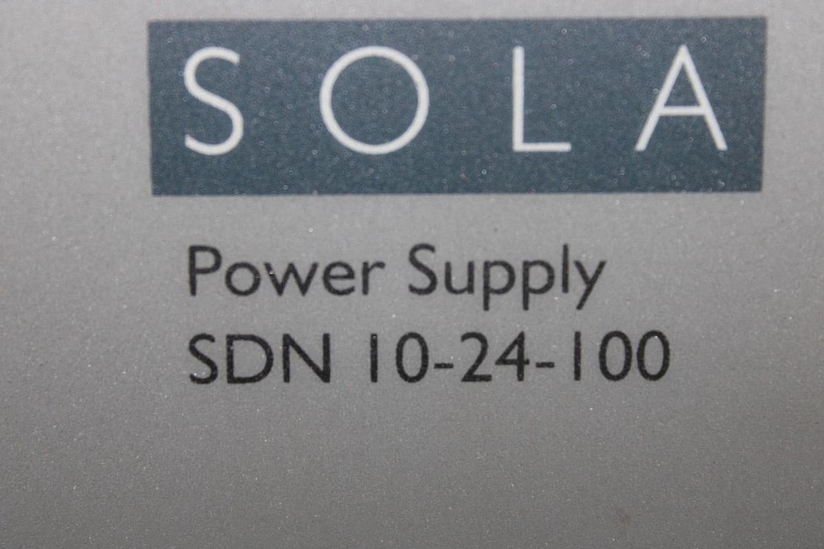 Used SOLA POWER SUPPLY SDN10-24-100 115/230 VAC 6 AMP 031-44292 *WARRANTY*
