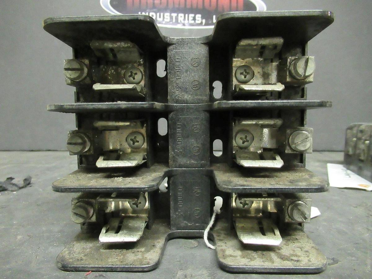 Used LOT OF 2 GOULD SHAWMUT FUSE HOLDER 20608 FOR 60 AMP 250 V FUSES **WARRANTY**