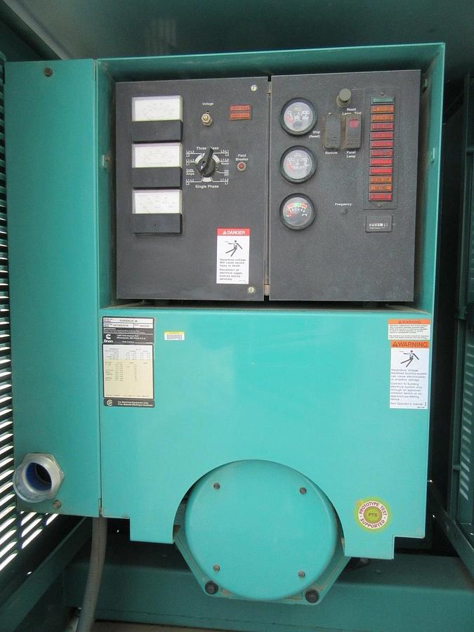 Used 40 KW 50 KW DIESEL GENERATOR CUMMINS 120/240V B3.9-G1 RECONNECTABLE VIDEO