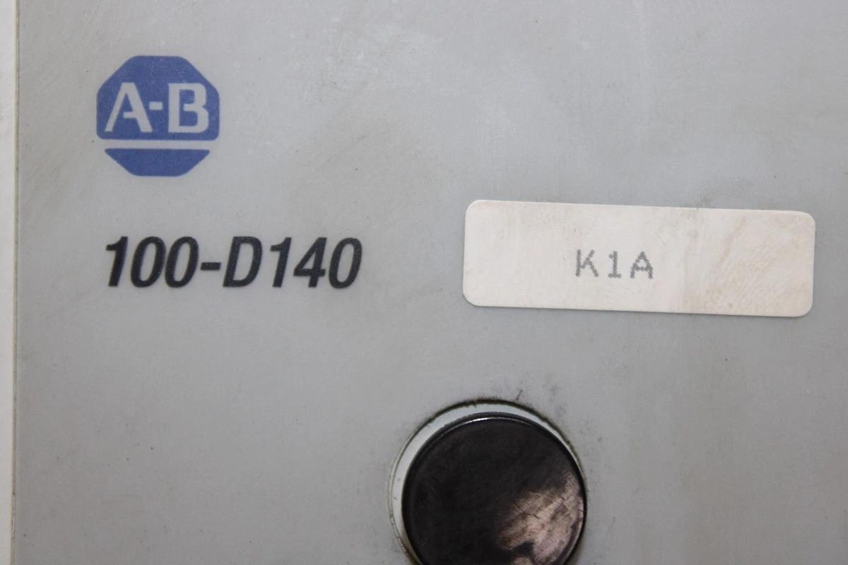 Used ALLEN BRADLEY CONTACTOR 100-D140 200 AMP 600 VAC 3-POLE 125 HP *WARRANTY*