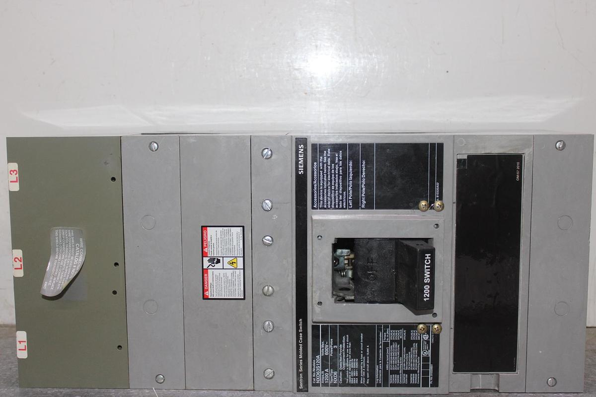 SIEMENS CIRCUIT BREAKER 3VA5340-5EC31 400 AMP 600 VAC 3-POLE