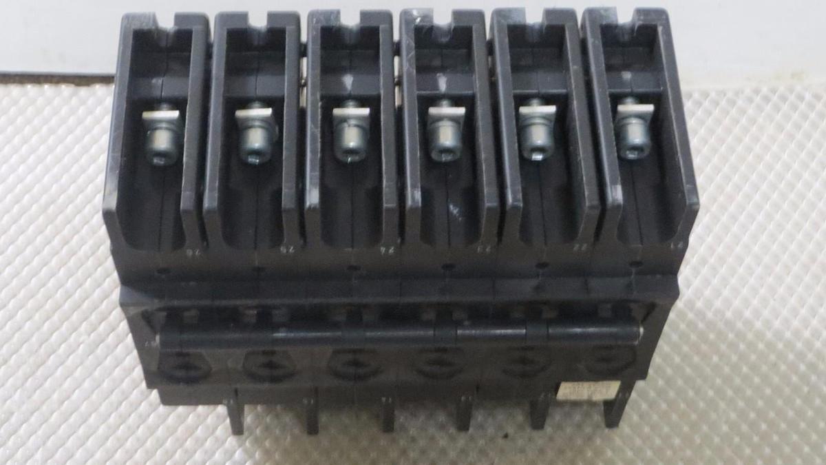 Used AIRPAX 6 POLE BREAKER 240 VAC 67 AMP 77 AMP TRIP 219-3-2600-432 HH83XB432-B
