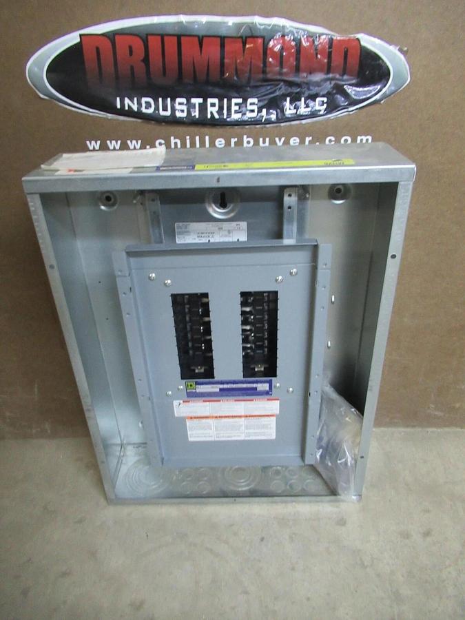 Used SQUARE D NQOD SERVICE PANEL NQ18L1 100 AMP 240 VAC SINGLE PHASE 3-WIRE