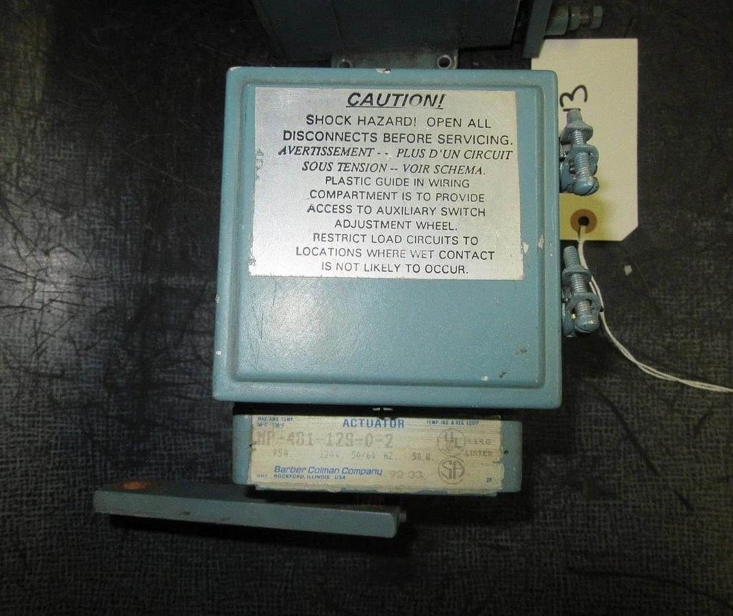 Used BARBER COLMAN ACTUATOR MP-481-129-0-2 120 VAC 1-PHASE 0.95 AMP 50 WATT