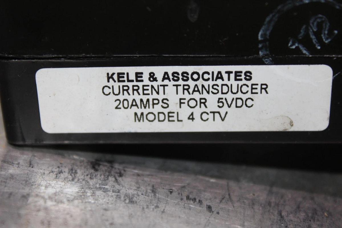 Used KELE & ASSOCIATES CURRENT TRANSDUCER MODEL 4 20 AMP 5 VDC **WARRANTY**