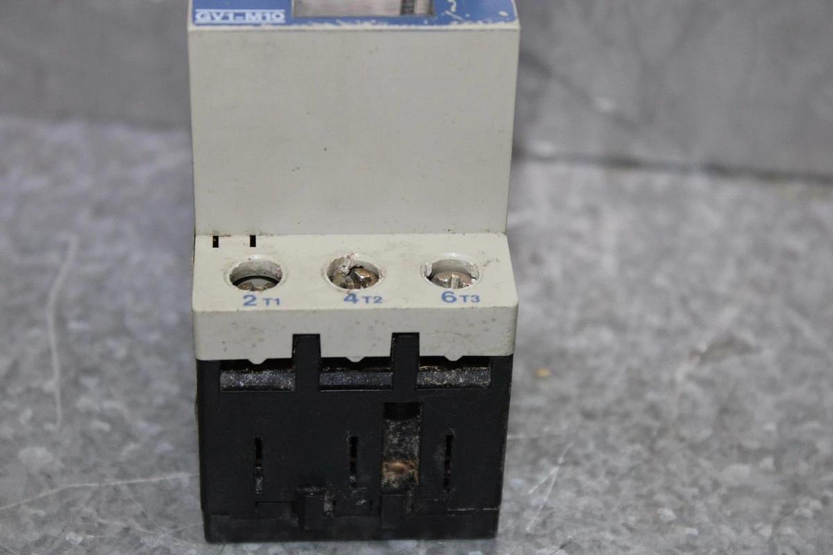 Used TELEMECANIQUE MANUAL MOTOR STARTER GV1-M10 4-6 AMP 600 VAC 3 HP 50/60 HZ