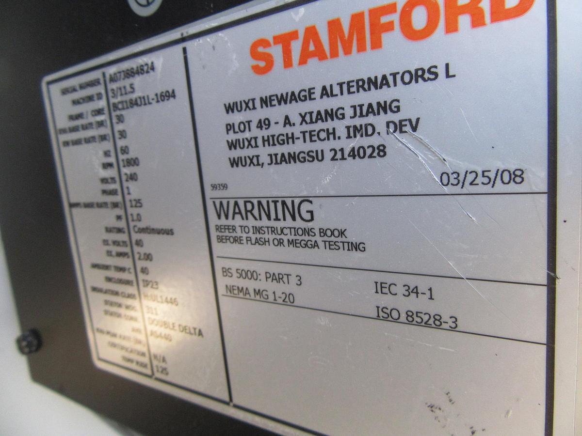 Used 30KW GENERATOR LYNX 120/240V 3.0 GM PSI NAT GAS PROPANE RECONNECTABLE VIDEO 