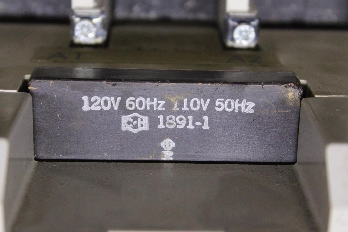 Used CUTLER HAMMER CONTACTOR CE15LN3 600 VAC 85 AMP 75 HP 3-POLE 3-PHASE
