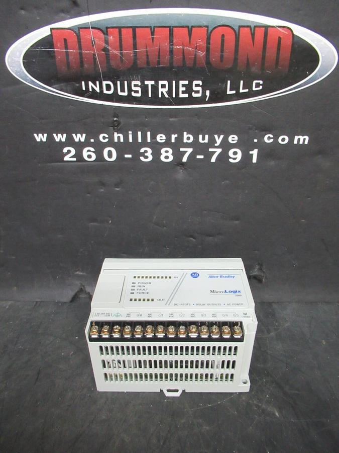 Used ALLEN BRADLEY MICRO LOGIX 1000 1761-L16BWA SER. C 24 VDC 26 VA **WARRANTY**