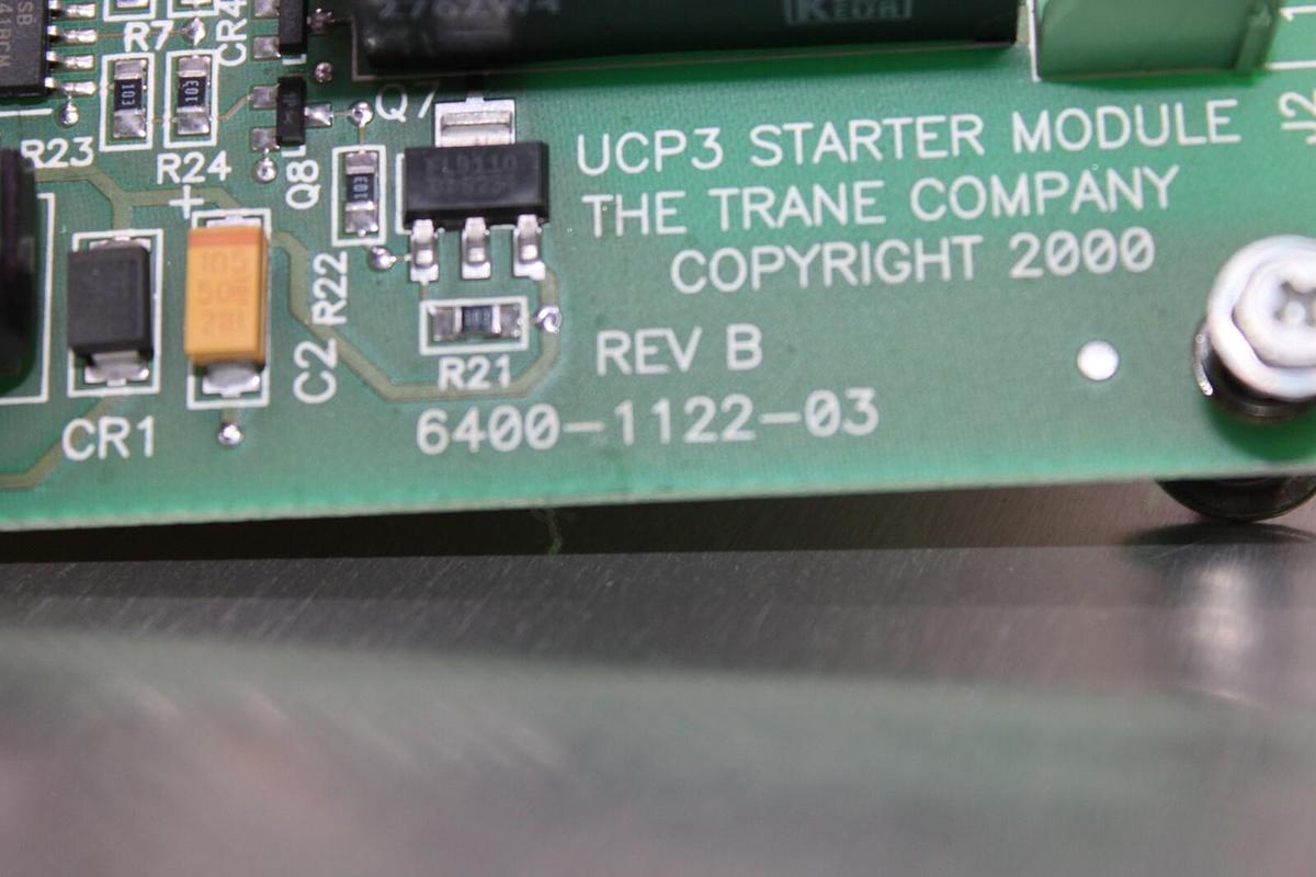 Used TRANE UCP3 STARTER MODULE CIRCUIT BOARD X13650741-09 REV. F 6400-1122-03 REV. B