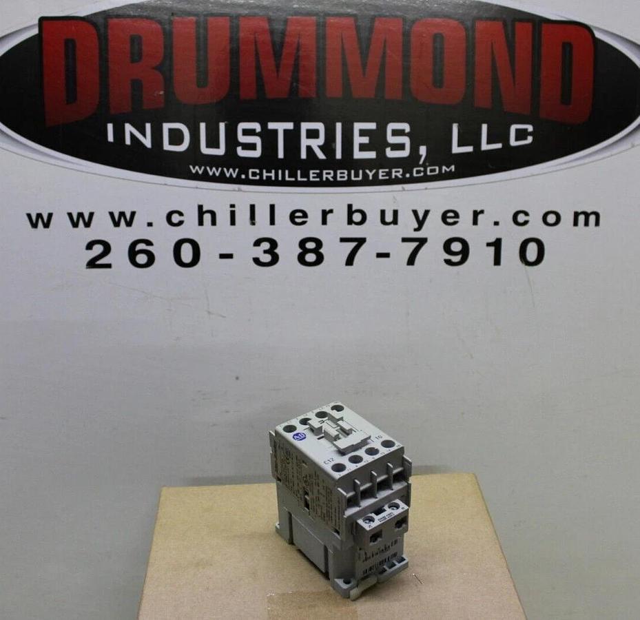Used ALLEN BRADLEY CONTACTOR 100-C12*10 600 VAC 25 AMP 10 HP COIL: 120 VAC