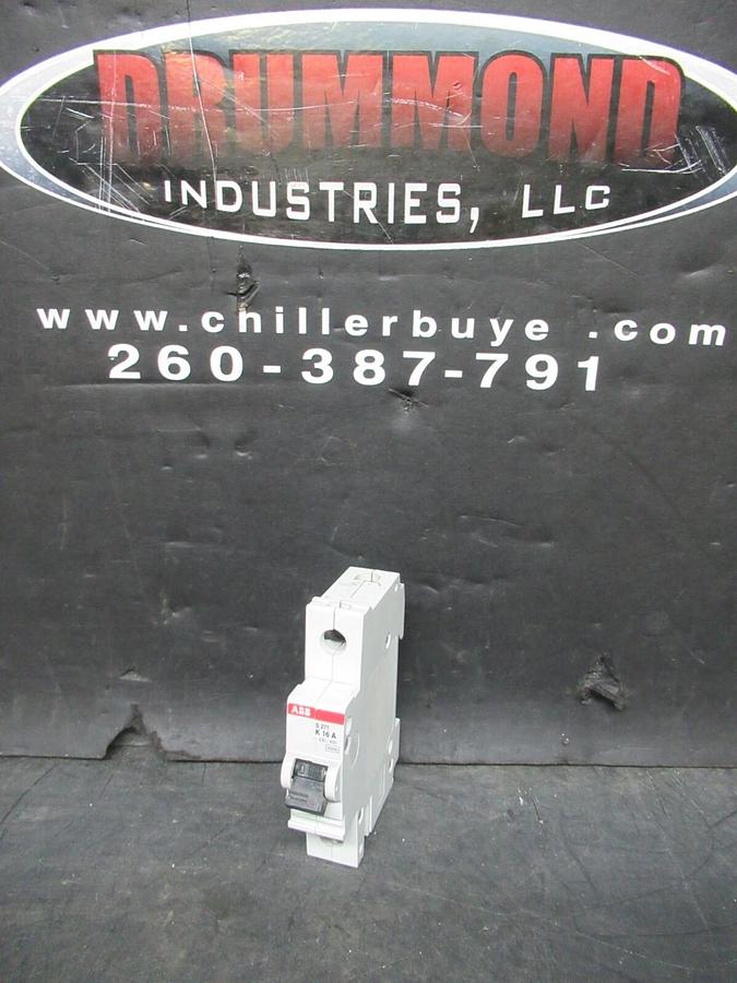 Used ABB CIRCUIT BREAKER S-271-K-16A 16 AMP 230-400 VAC **WARRANTY INCLUDED**